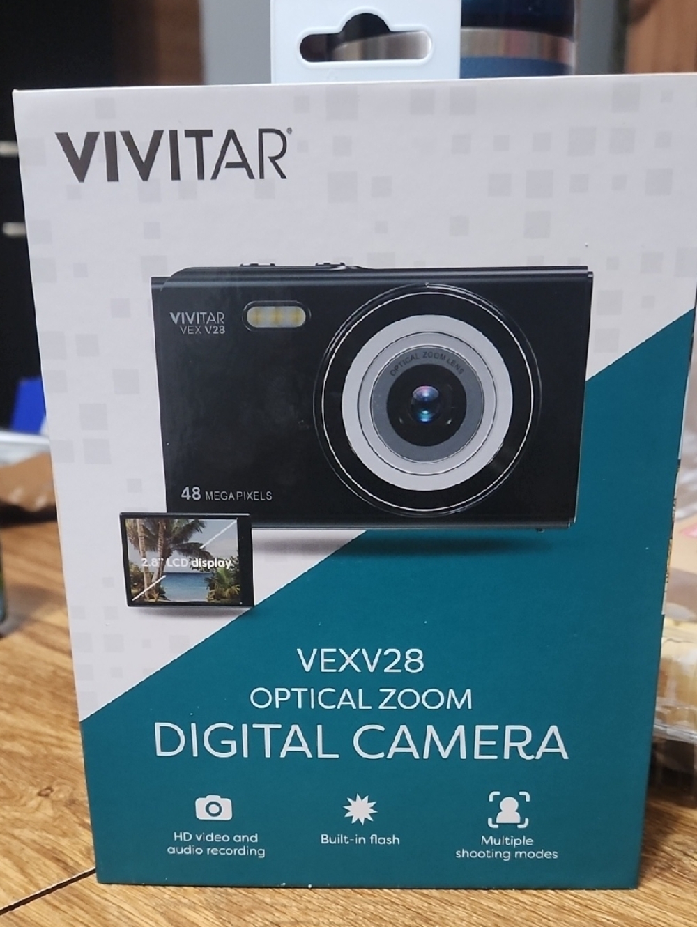 Vivitar VEXV28 Black Digital Camera with Optical Zoom